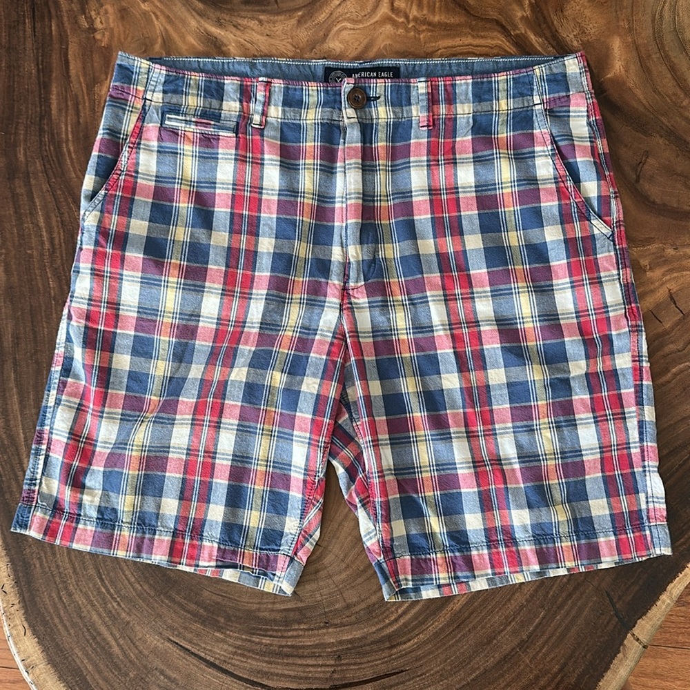 American Eagle Classic Plaid Shorts